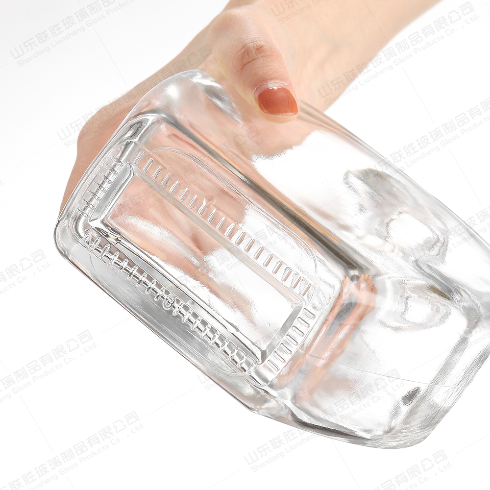 Transparent Wine Glass Empty Bottles 70cl Glass Bottle for Spiritueux Vodka Whisky
