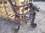 Park Garden Wooden Cast Iron Bench Ends Antirust For Street Furniture
