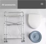 Bedridden Medical Toilet Chair Steel Portable Rehabilitation Apparatus