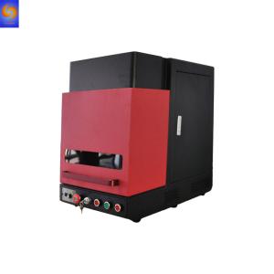 Wholesale Mini desktop 20W 30W 50W Enclosed cabinet fiber laser marking machine from china suppliers