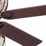 Luxury 6000LM 48 Inch 1220MM Chandelier Crystal Ceiling Fan Light For Living