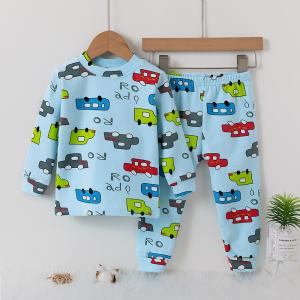 Wholesale 2 Years Old Night Suit Winter Wear Warm Pajamas Moderate Tightness For 90cm Height from china suppliers