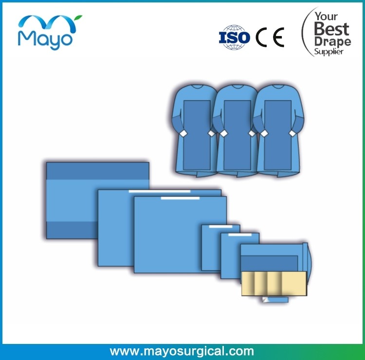 Nonwoven Surgical General Surgery Drape Pack With Gown For Universal Surgery