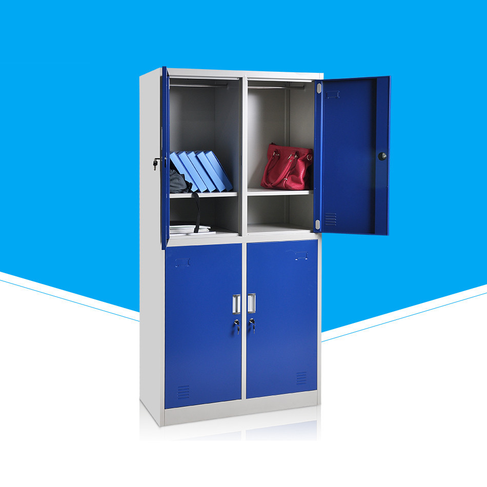 Durable Steel Locker Cupboard Metal Luggage Locker For School Compartments Gym