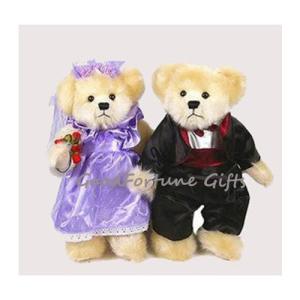 Wholesale snuggle customed white plush stuffed bear wedding gift souvenir toy doll from china suppliers