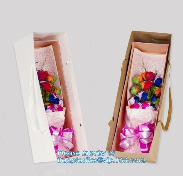 Wholesale Durable Colorful Custom Printed Cake Packaging Gift Paper Bag With Flower, Tote Carrier Gift Bags bagease pac