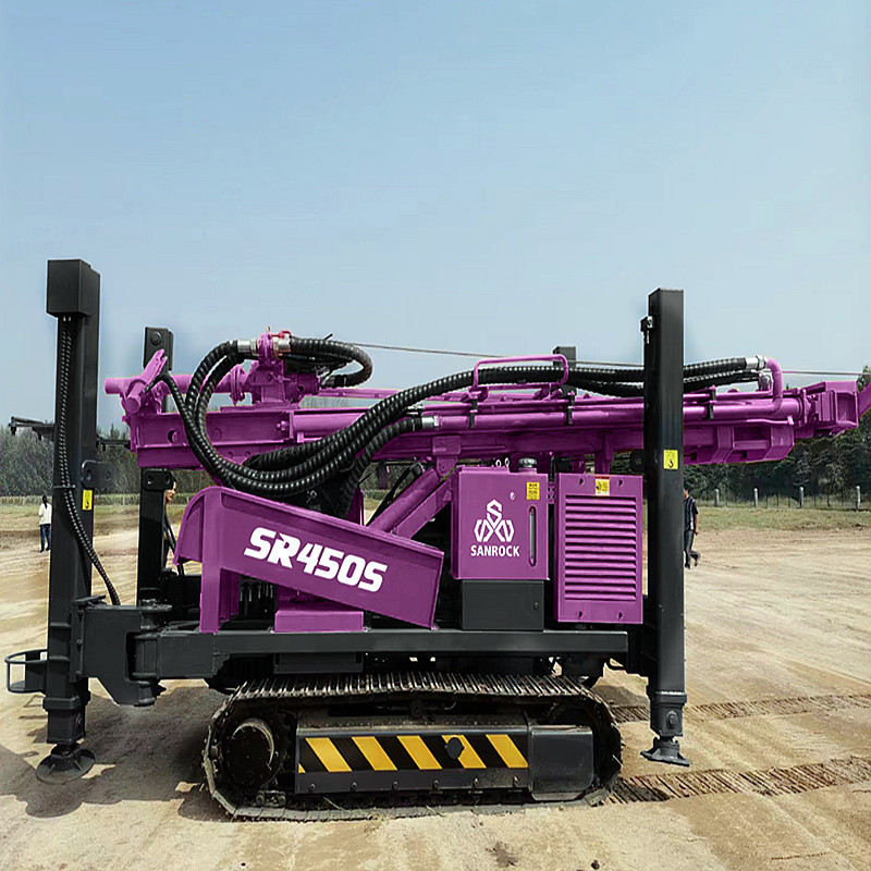 Hydraulic Well Drilling Equipment Rotary Borehole 450m Water Well Drilling Rig Machine