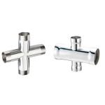 Mirror Polishing Cross Sanitary Butt Weld Fittings For Pharmaceutical Engineerin