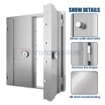 H2200*W1980mm Fireproof Vault Door Stainless Steel Security For Hotel Commercial