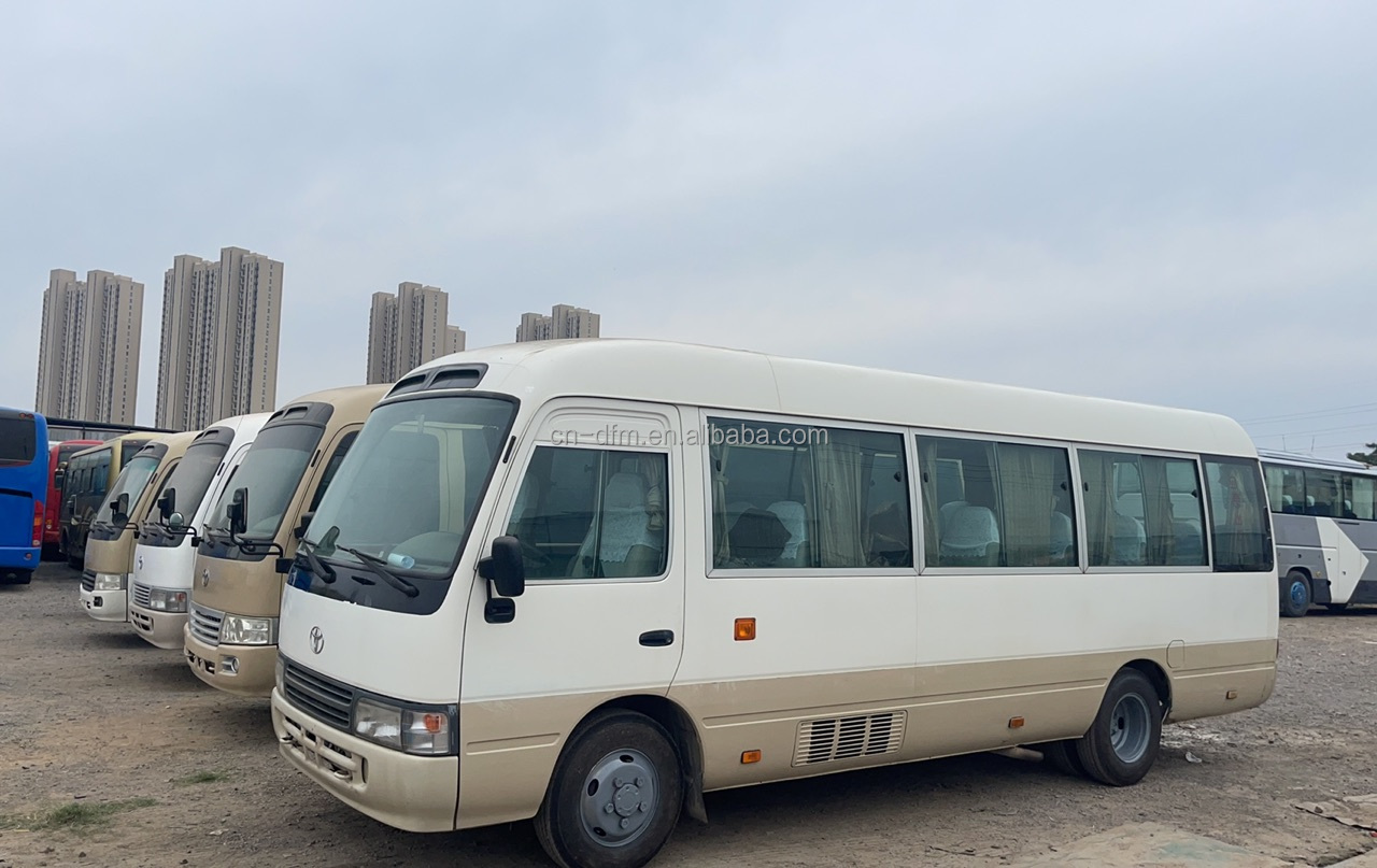1690/1490mm Front/Rear Track High Roof Coaster Bus with 23 6 Seats and Diesel Engine