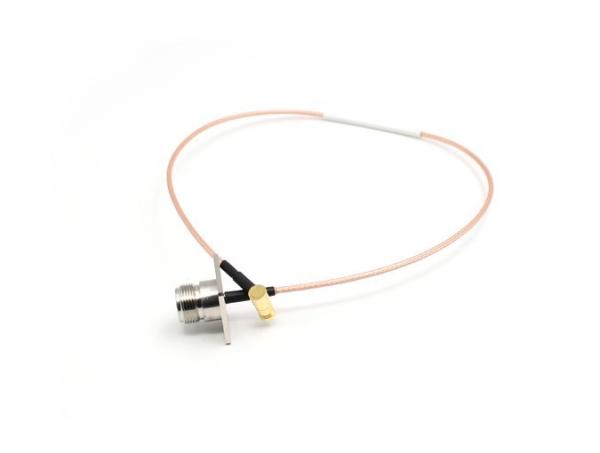 Cable Assembly SMB Female Right Angle and N Female Flange with RG316 Cable,
