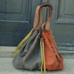 handmade leather woman handbag OVERSIZE LADYBUQ bag