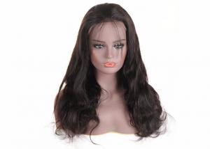 Wholesale Body Wave Peruvian Human Hair Lace Wigs 18 - 22 Inch Without Any Chemical Treated from china suppliers
