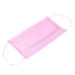Windproof Pink Disposable Mask , Pink Face Mask Fluid Resistant Keep Warm