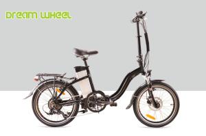 Wholesale Black 10.4Ah 36V Electric Folding Bike , 20&quot; Cruiser Folding Electric Bike With Disc Brake from china suppliers