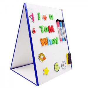 China ROHS Magnetic Dry Erase Board Tabletop Magnetic Whiteboard Portable Foldable Magnetic Easel For Kids on sale
