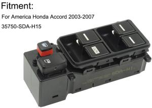 Wholesale Electric Honda Power Window Switch , Master Window Control Switch 35750-SDA-H15 from china suppliers