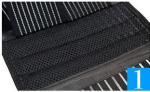 Black Fitness Waist Belt / Lumbar Spine Support Belt For Maintain Body Shape