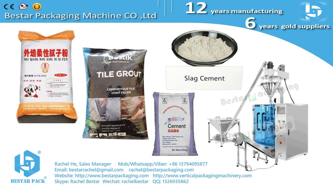 Cement powder 5kg pouch fully automatic packing machine BSTV-650DZ