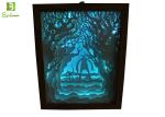 Visual Merchandising Retail Display Props , Paper Cut Lamp Box Theme Facing