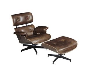 Wholesale Eames Style Mordern Leather Vintage Chair Lounge Recliner Chair And Ottoman from china suppliers