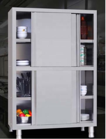Commercial steel office furniture 4 lockers restaurant kitchen push-pull cabinet