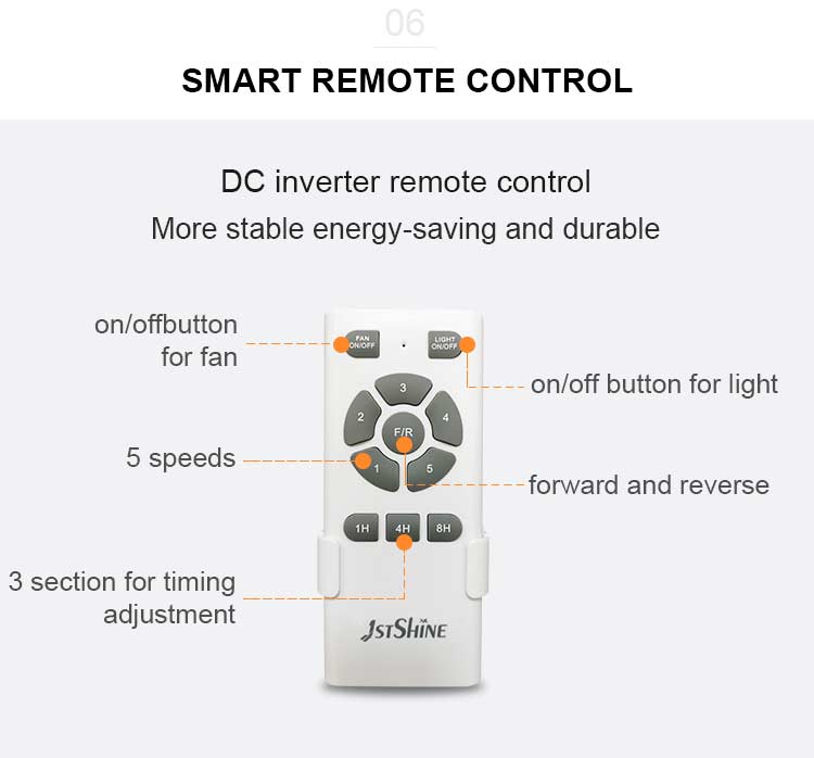 2022 Home Appliances Solid Wood Blades BLDC Ceiling Fan with Remote Control and WIFI