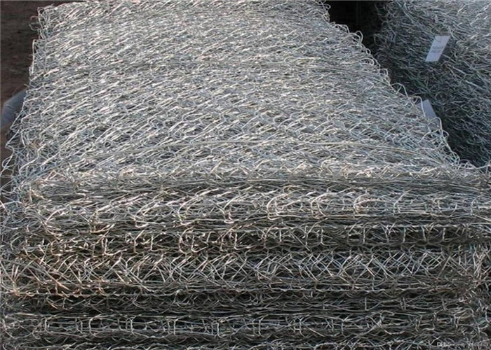 Galvanized 2x1x0.5m 2.4mm 60x80mm Welded Gabion Box