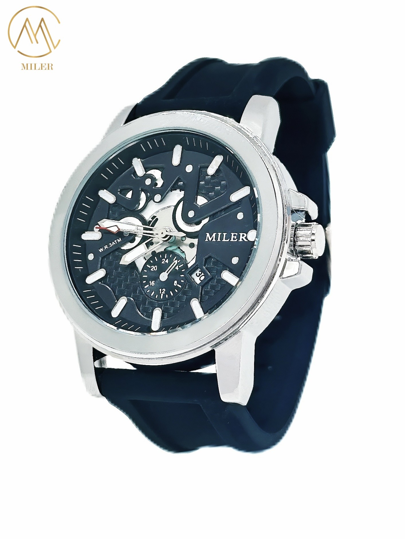 Brand Luxury Sports Wrist Watches Silicone Band Luminous Clock Calendar Wristwatch