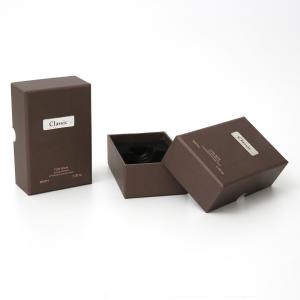 Wholesale Lid And Base Two Pieces Luxury Gift Boxes Brown Paper With Perfume UV Printing from china suppliers
