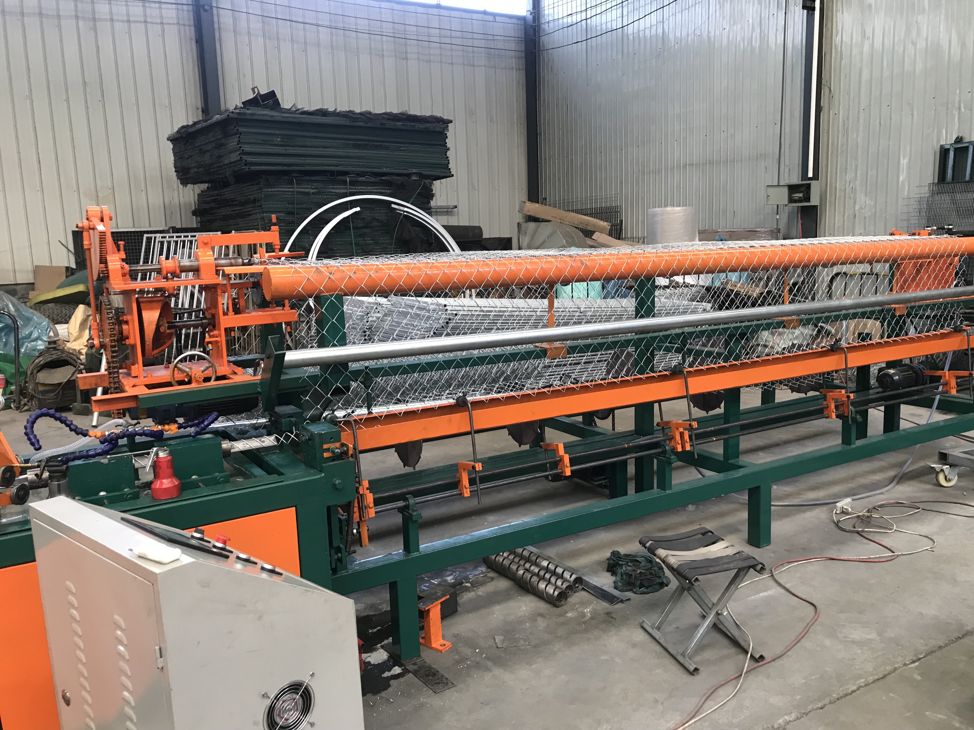 Automatic Fencing Wire Making Machine , Double Wire Farm Fence Machine