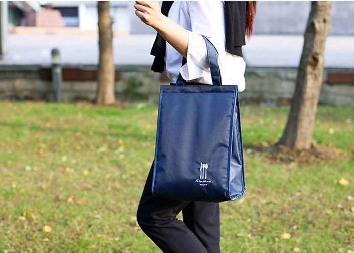 600D Polyester L/S Size Lunch Cooler Bags With Waterproof Aluminum Film
