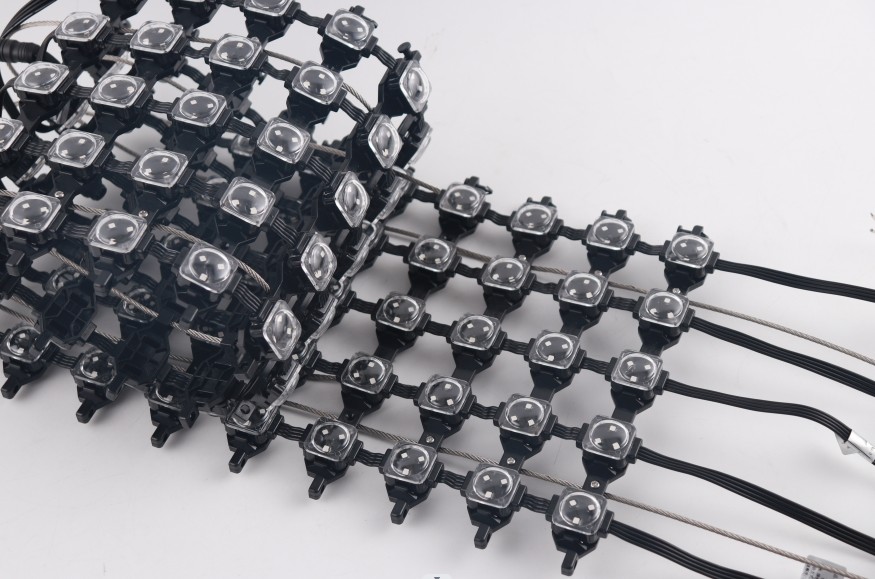 flexible led mesh Pixel Pitch LED Mesh Curtain With DMX512 Control Mode
