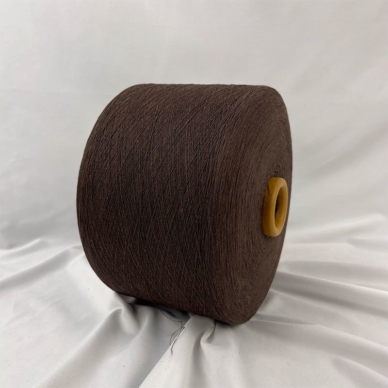 Ne 3s Brown And Red Poly-Cotton Yarn For Making Carpet And Rug