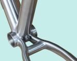 Titanium Alloy Bike Frame For Mountain Bike Internal Wiring Internal Brake Shock