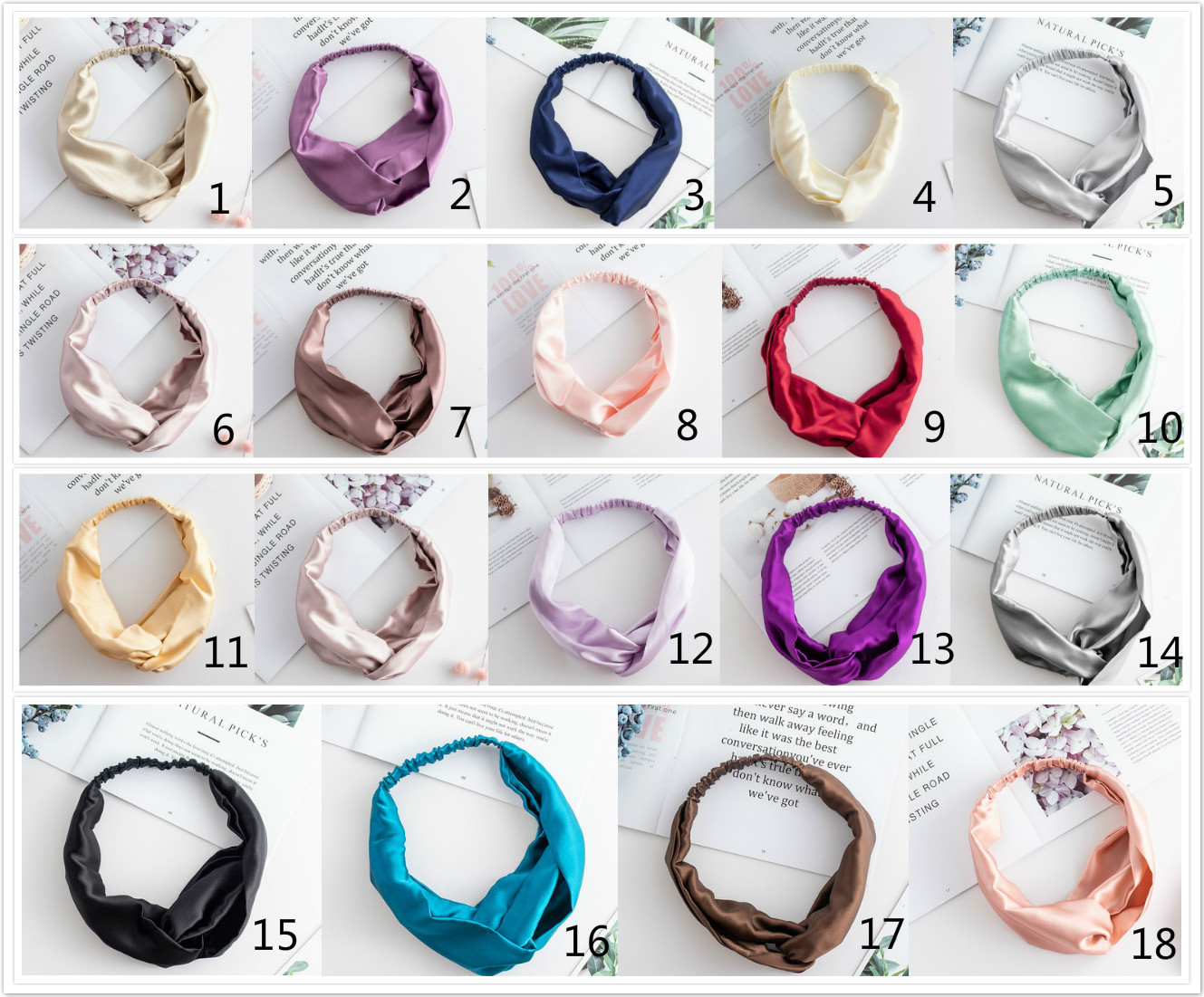 16 Momme Sleep 100% Mulberry Silk Headband Customized For Women