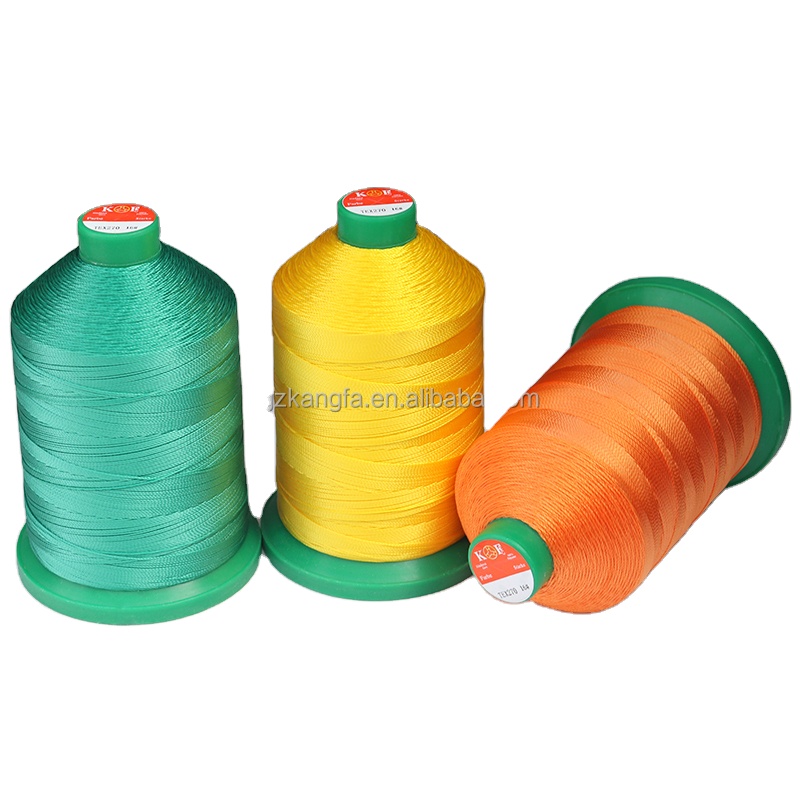 Multicolor Pattern Dyed 500g High Strength Sewing Long Yarn Tex90 280D/3 Nylon Bond Thread