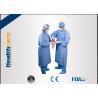 Buy cheap Water Resistant Disposable Surgical Gowns SMS Standard Medical Blue With Knitted from wholesalers