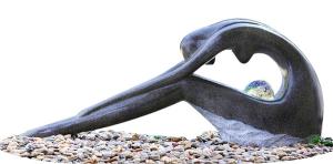 Wholesale Black Color Handmade Water Fountain , Small Backyard Water Fountains from china suppliers