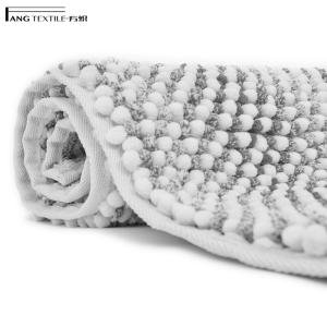 Wholesale Gray Extra Softness Fluffy Thick Chenille Shower Microfiber Bathroom Mats from china suppliers