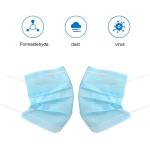 Chemical Safety 3 Ply Antibacterial Face Mask Good Air Permeability