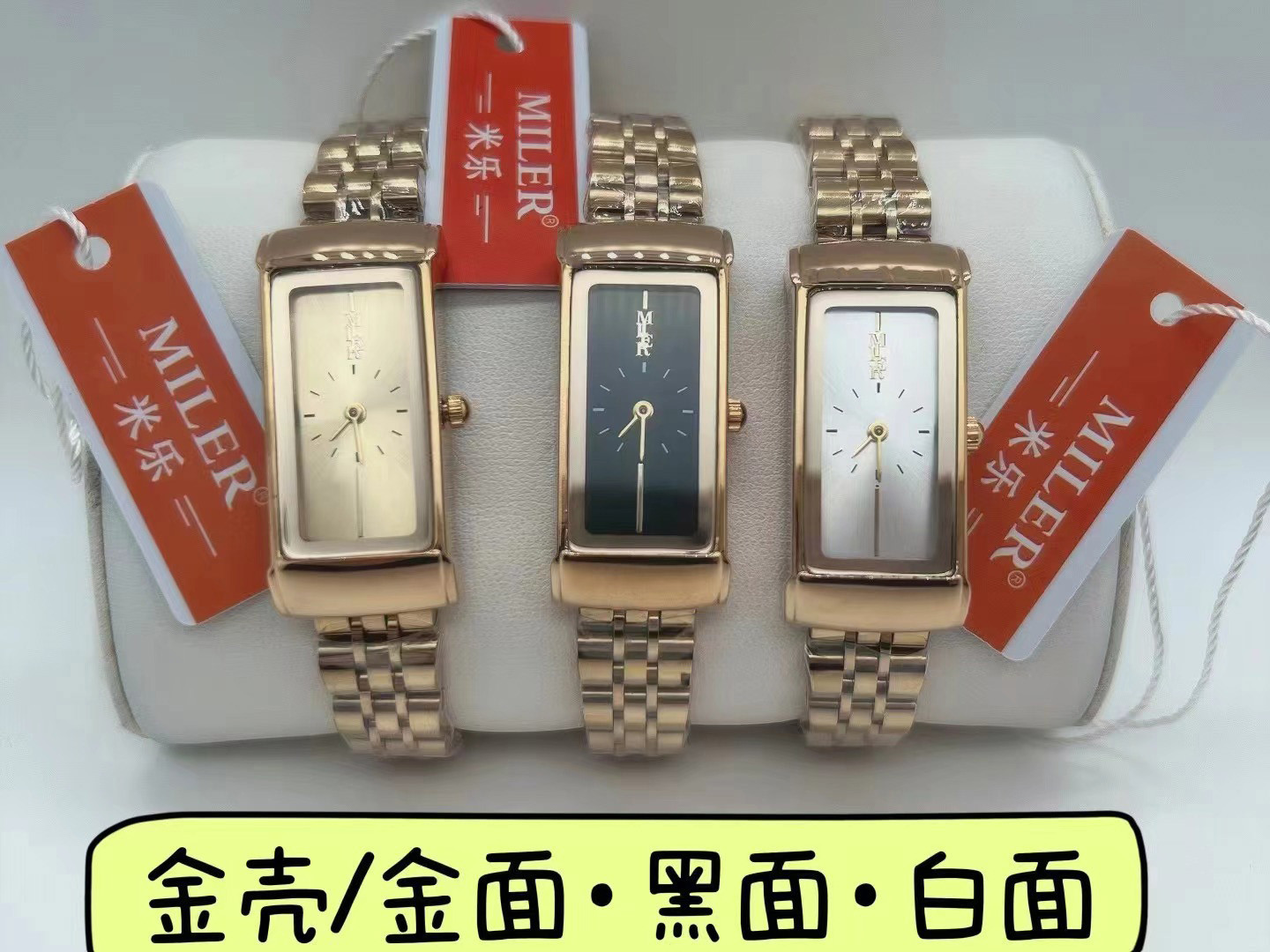 Classic Luminous Ladies Fashion Wrist Watches Stainless Steel With Buckle Closure