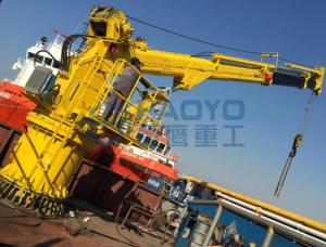 Wholesale 50KN-80KN Electric Hydraulic Pedestal Folding Telescopic Boom Marine Crane For Sale from china suppliers