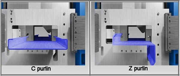 Omega Profile Roll Forming Machine C U Purlin