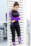 2019 UV Protection Swimming suit for women long sleeve and legs swimwear shorts