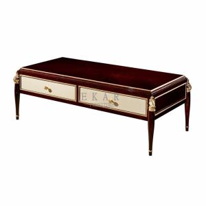 Wholesale Antique Wood Veneer Table Top Living Room Center Luxury Coffee Table from china suppliers