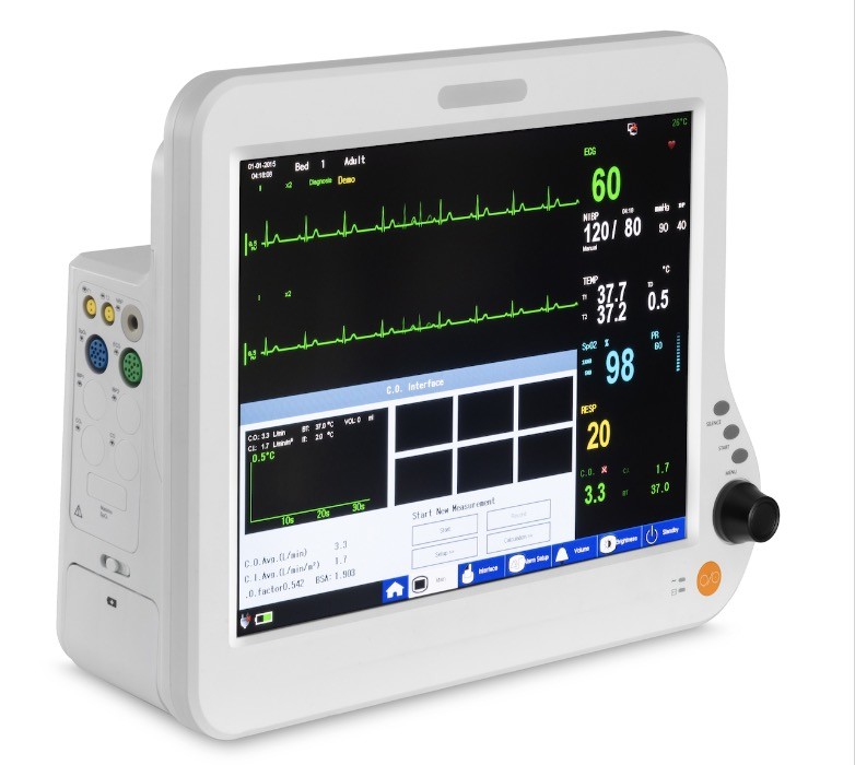Diagnostic Portable Vital Sign Machine , NIBP Spo2 Monitor Multi Parameter