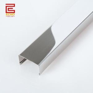 Wholesale Contemporary Stainless Steel Tile Trim Sleek Metal Polished Nickel Tile Trim from china suppliers