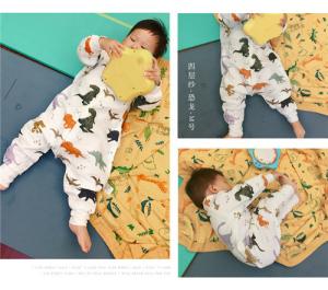 Wholesale Anti Kick Muslin Baby Pajamas Baby Sleeping Romper Soft Touch Eco - Friendly from china suppliers