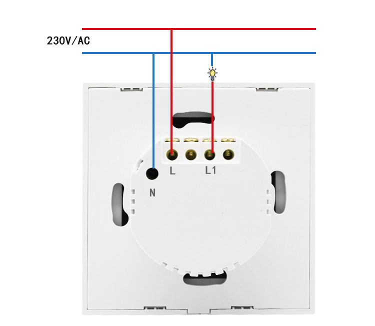 Glomarket Wifi Interruptor Inteligente Smart Light Touch Glass Screen Switch Dimmer With Alexa Google Home Switch